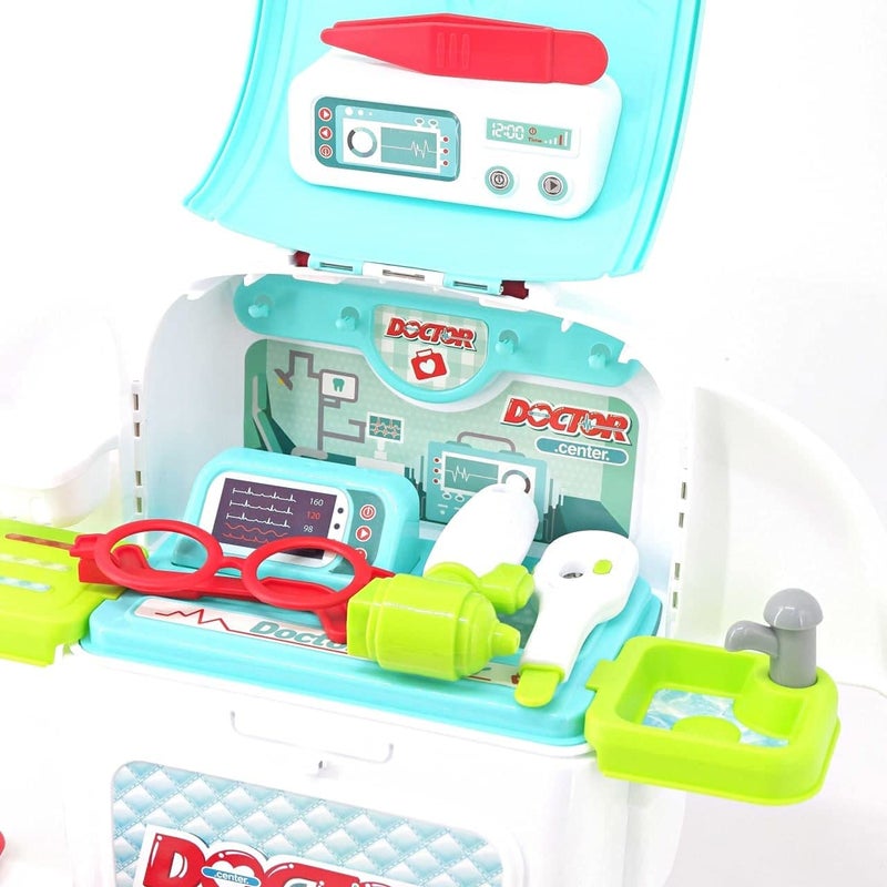 ST ZONE 2-in-1 Kids Doctor Set Toy with Carry Bag | Educational Pretend Play Medical Kit for Boys & Girls - Image 3